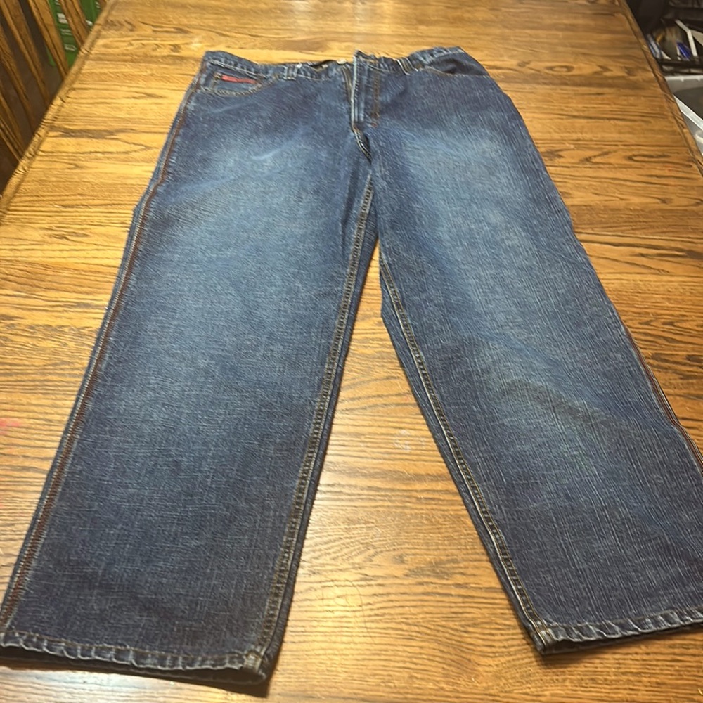 Vtg US Polo Assn Mens Carpenter Denim Jeans Straight Leg Medium Wash Size 38x34